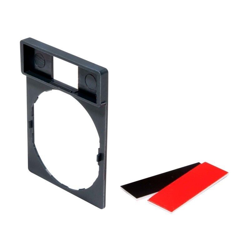 ZBY2101 Schneider Harmony Legend Holder for 22mm Units UnMarked 1 Side Black 1 Side Red