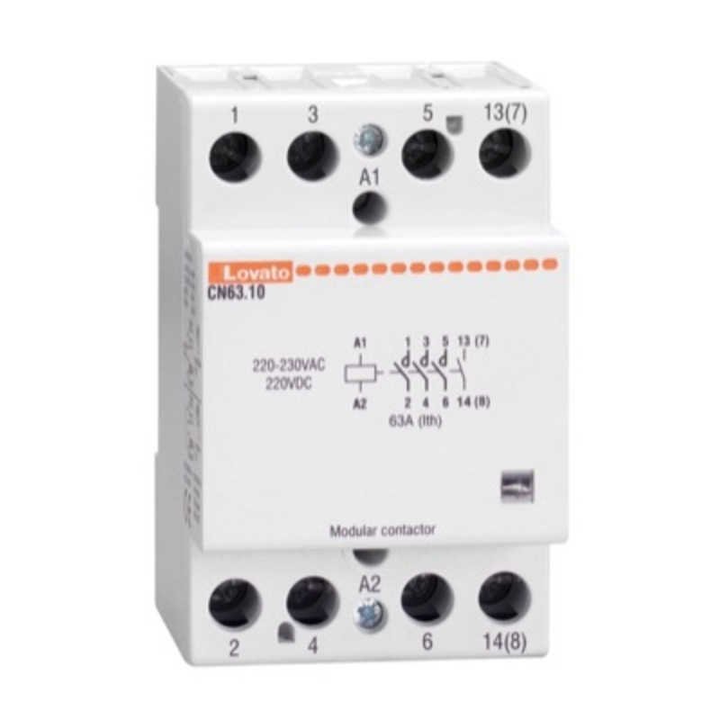 CN6301024 Lovato CN Triple Module 4 Pole Modular Contactor 3 x N/O 1 x N/C 24VAC/DC Coil 63A AC1 