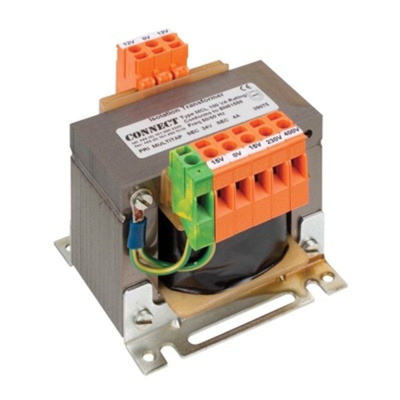 CONNECT1000-24CT Connect SCL Class 1 Isolation Transformer 1000VA 15-0-15-230-400V Input, 24V (12-0-12V) Output with Earth Screen