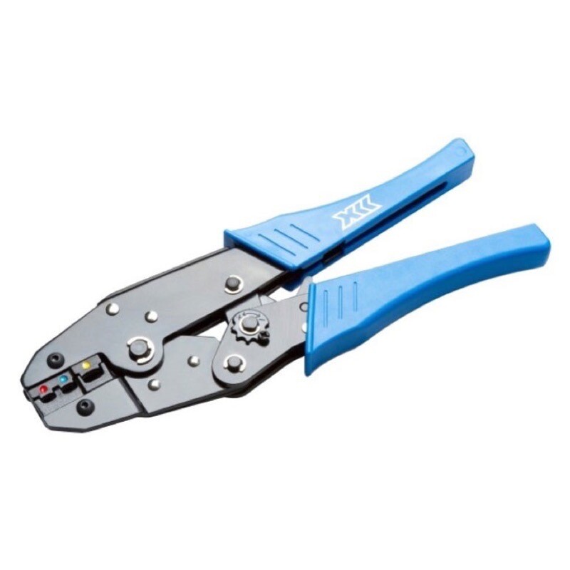 CT15 Partex Ratchet Crimping Tool for Red, Blue &amp; Yellow Insulated Terminals 0.5 - 6mm