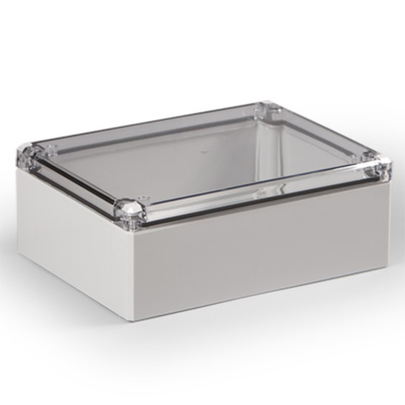 DPCP152008T Ensto Cubo D Polycarbonate 150 x 200 x 76mmD Enclosure Clear Lid IP66/IP67