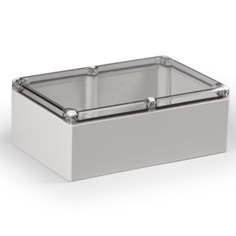 DPCP162409T Ensto Cubo D Polycarbonate 160 x 240 x 91mmD Enclosure Clear Lid IP66/IP67