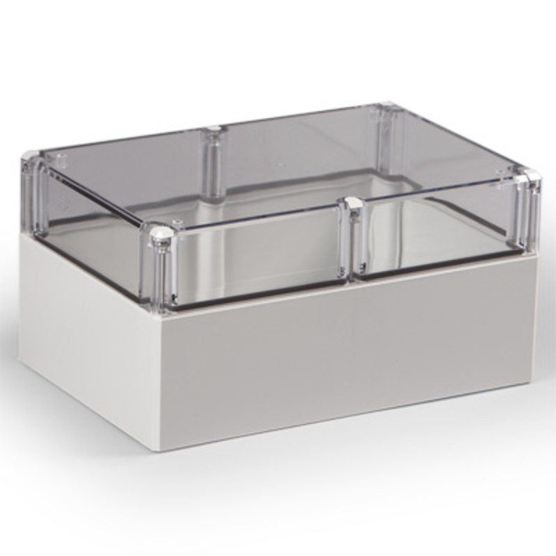 DPCP162412T Ensto Cubo D Polycarbonate 160 x 240 x 121mmD Enclosure Clear Lid IP66/IP67