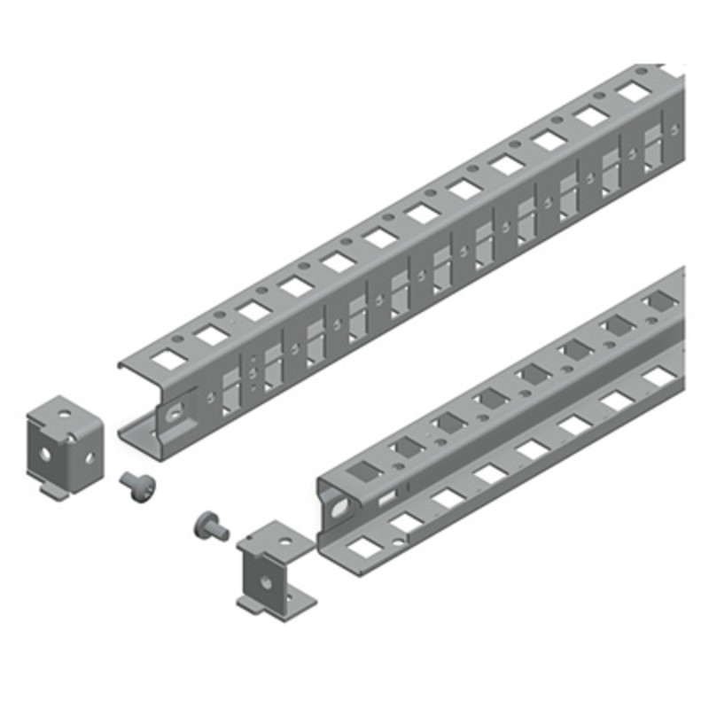 NSYSUCR40200 Schneider Spacial Pair of 2000mm Universal Mounting Rails 40mm Wide with 1 Row of Fixings