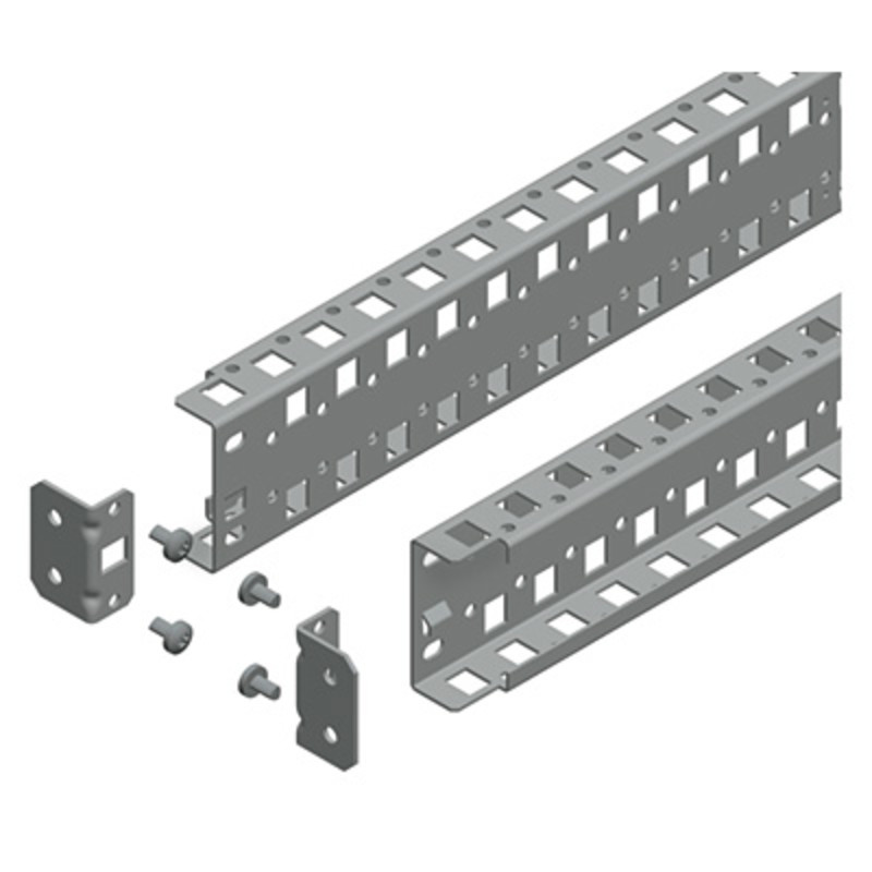 NSYSUCR65120 Schneider Spacial Pair of 1200mm Universal Mounting Rails 65mm Wide with 2 Rows of Fixings