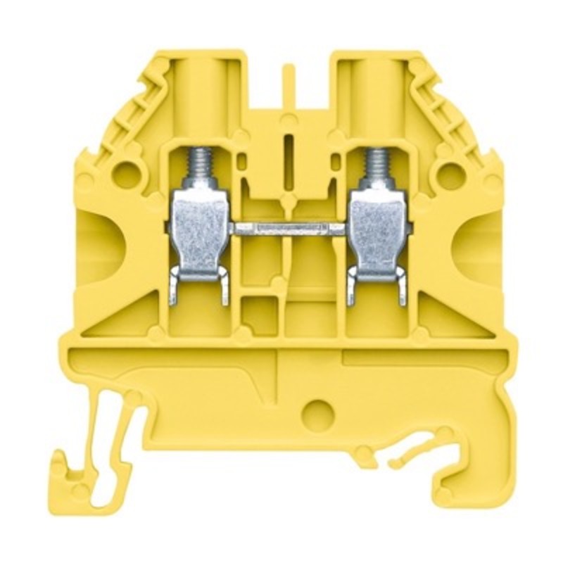 58.504.0055.8 Wieland selos WT 4mm Yellow DIN Rail Terminal for TS35 Rail Single Feed Through WT4 GE