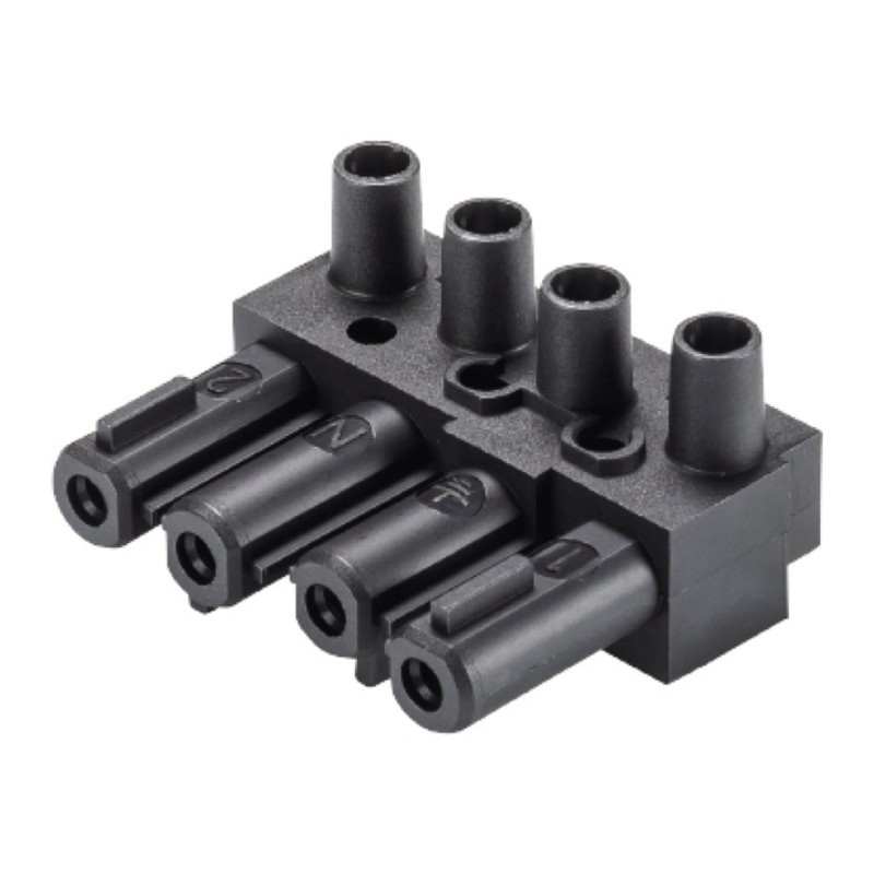 92.041.3253.1 Wieland gesis GST18 4 Pole Black Female Connector 