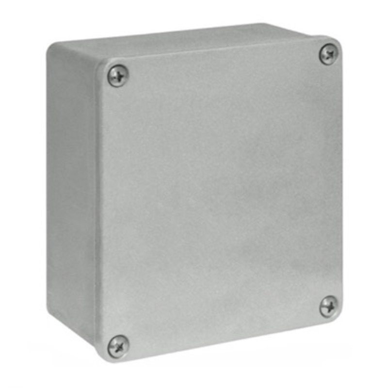 G130.84 RP Gain Aluminium 130 x 130 x 91mmD Enclosure IP65 Sandblasted Finish