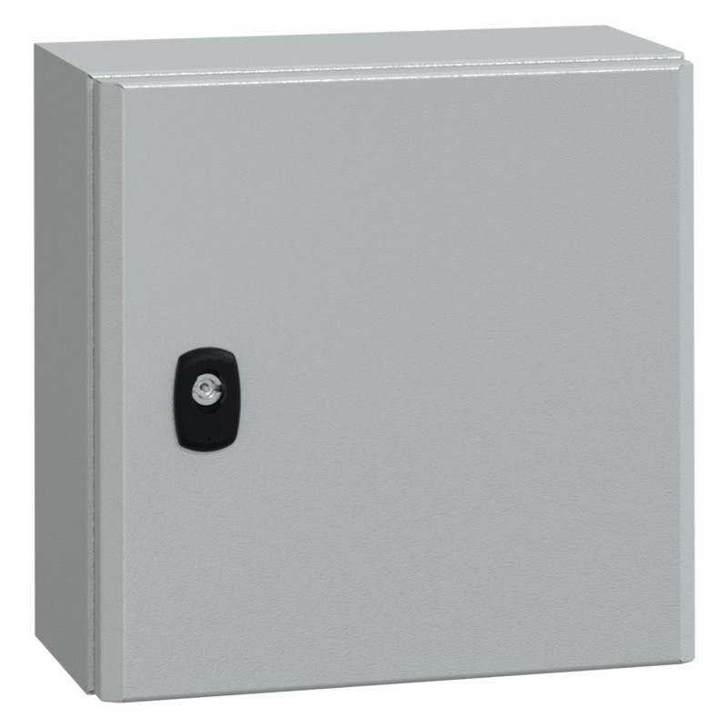 NSYS3D3315P Schneider Spacial S3D Mild Steel 300H x 300W x 150mmD Wall Mounting Enclosure IP66