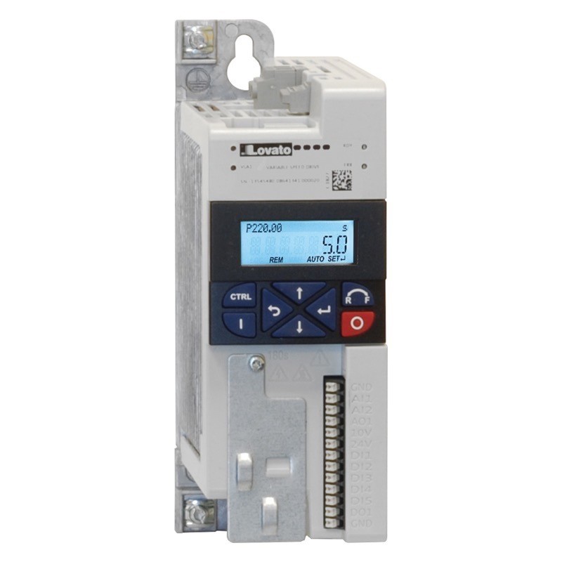 VLA102A240 Lovato VLA1 Single Phase Variable Frequency Drive 200-240V 1.7A 0.25kW