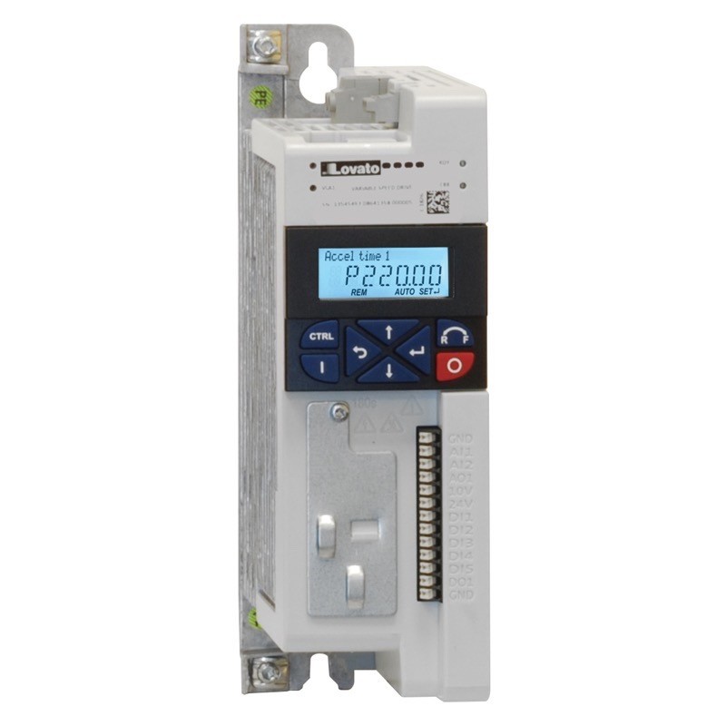 VLA107A240 Lovato VLA1 Single Phase Variable Frequency Drive 200-240V 4.2A 0.75kW