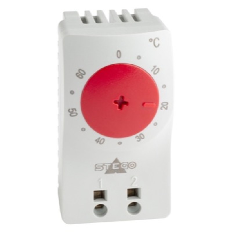 11100.0-02 STEGO KTO 111 Normally Closed Thermostat +20 to +80 DegC Push-in Terminals