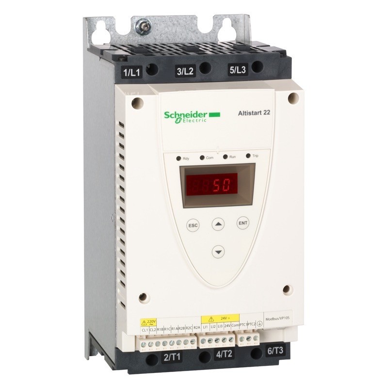 ATS22D17Q Schneider Altistart 22 for Three Phase Motors 230-440V Supply Soft Starter 4kW at 230V 17A