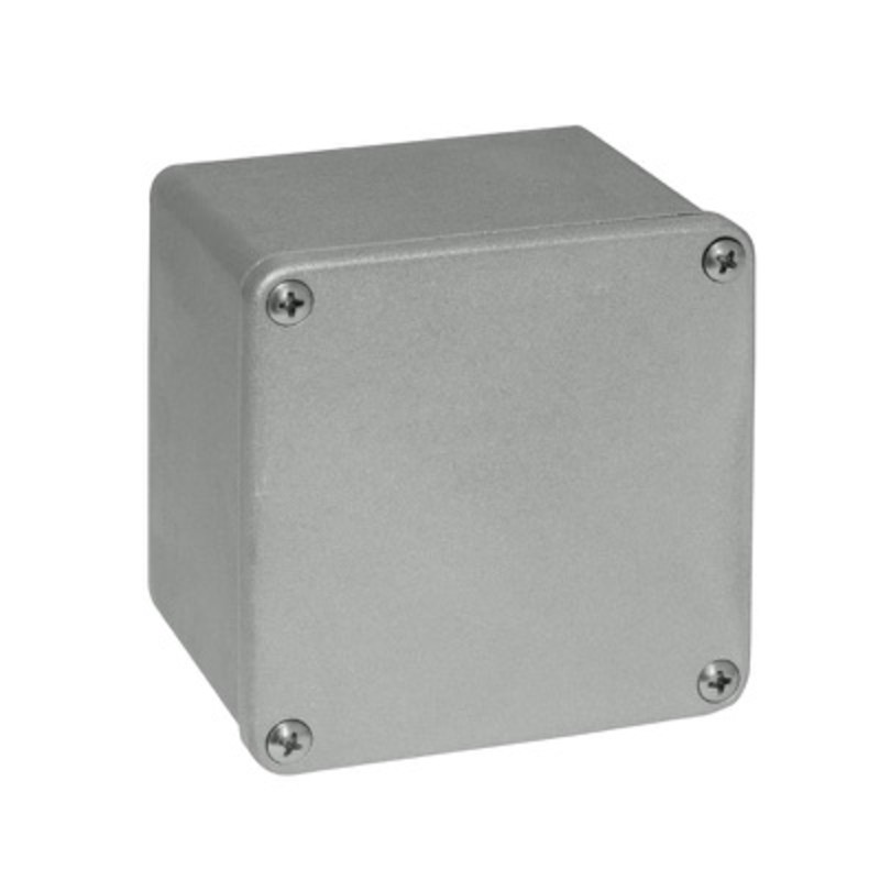 G100.74 RP Gain Aluminium 106 x 106 x 81mmD Enclosure IP65 Sandblasted Finish