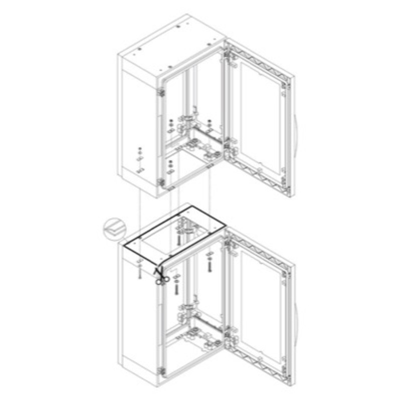 NSYUVPLA Schneider Thalassa PLA Vertical Coupling Kit IP55