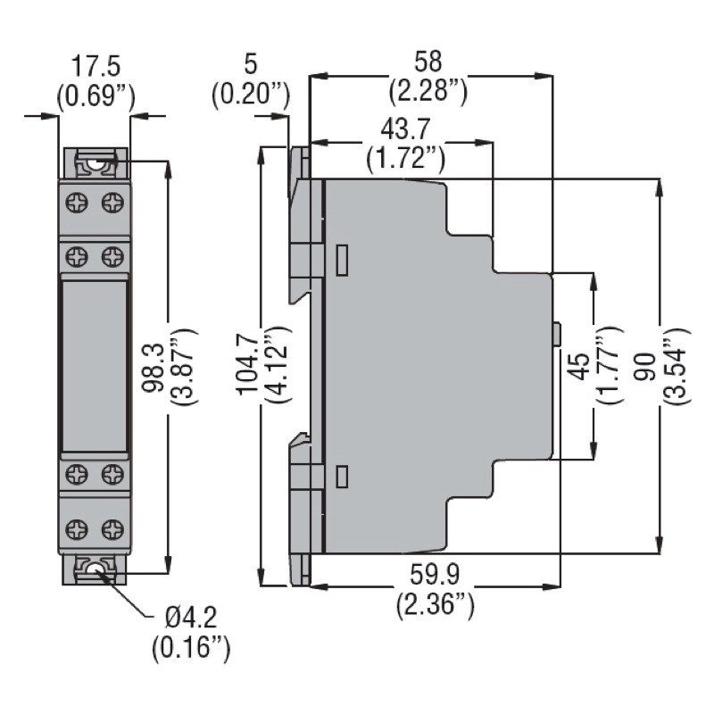 TMM1 Lovato TM Multifunction Timer 12-240VAC/DC 1 Delayed C/O Contact