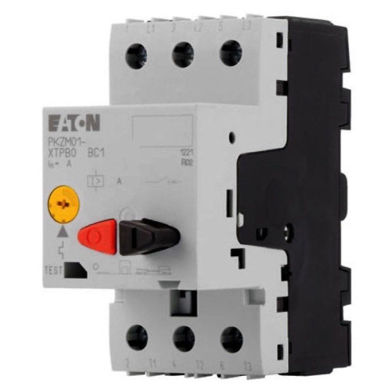 PKZM01-12 Eaton PKZM01 8 - 12A Motor Circuit Breaker with Pushbutton Control Motor Rating 5.5kW