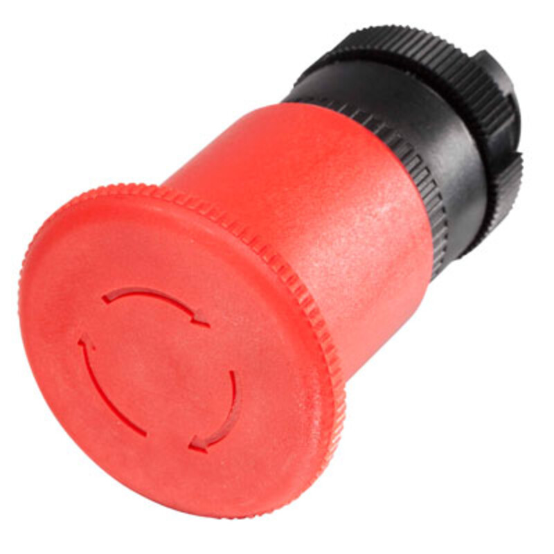 ZA2BS844 Schneider Harmony XAC 40mm Red Emergency Stop Pushbutton Actuator 22.5mm Black Bezel Twist Release