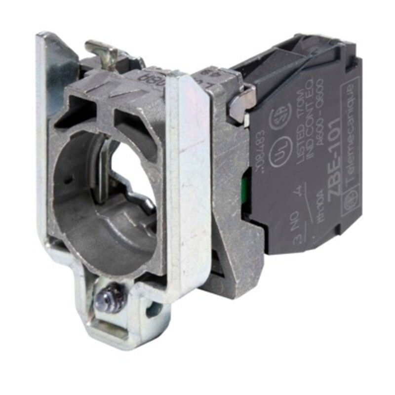 ZB4BZ101 Schneider Harmony XB4 Normally Open Contact Block with Fixing Collar 