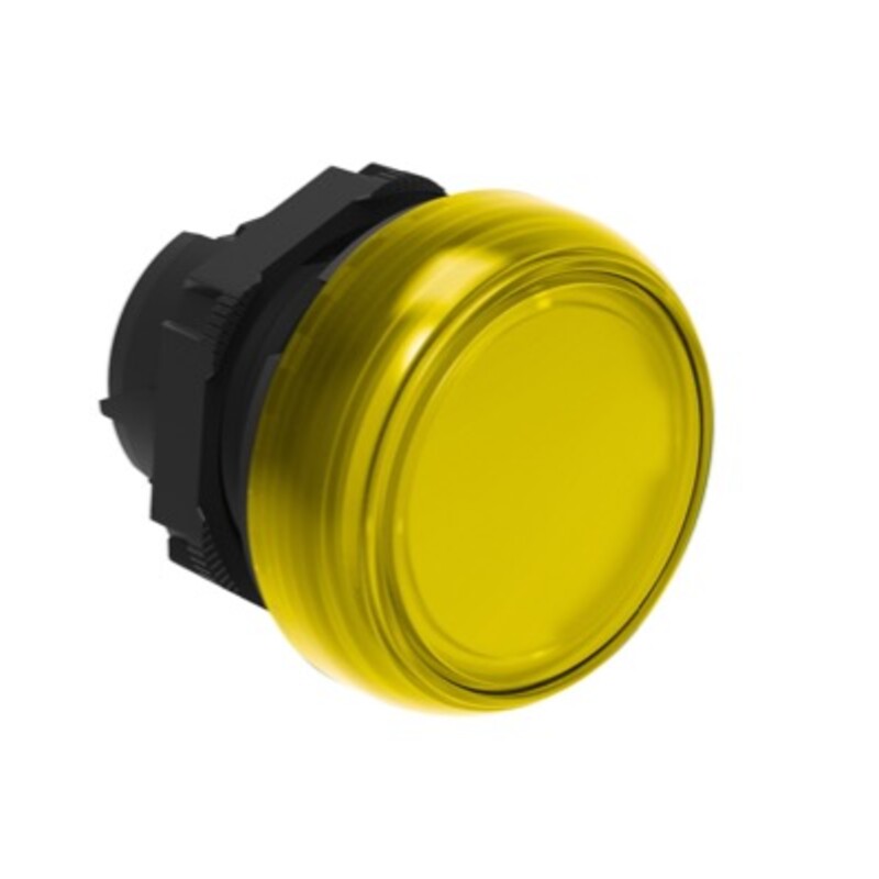 LPL5 Lovato Electric Platinum Yellow Pilot Lamp Head for use with Integral LED 22.5mm