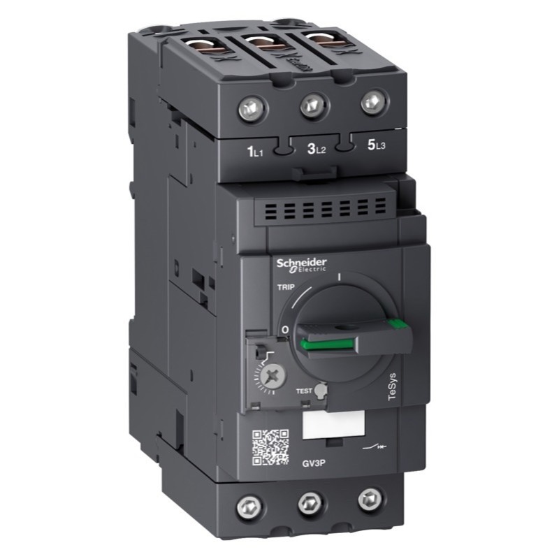 GV3P65 Schneider TeSys GV3 48 - 65A Motor Breaker with Rotary Knob Control Motor Rating 30kW