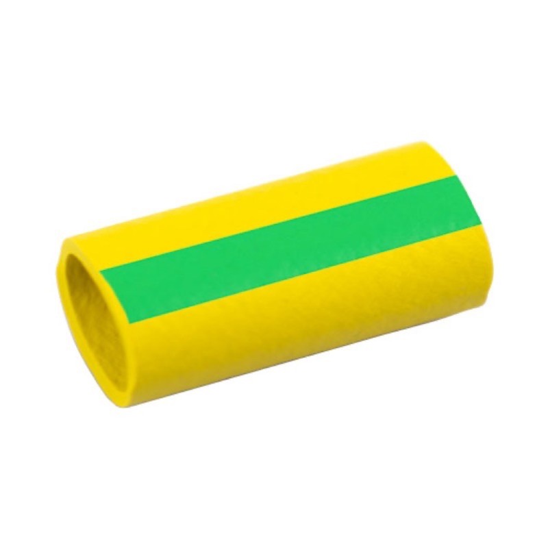 CH100X25GREEN/YELLOW 10 x 25mm Neoprene Cable Sleeves Green/Yellow