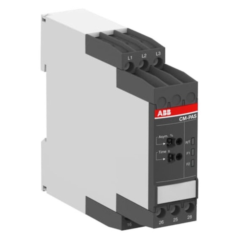 1SVR730774R3300 ABB CM-PAS.41S Three Phase Monitoring Relay Phase Sequence, Phase Failure &amp; Phase Unbalance 3 x 300 - 500VAC