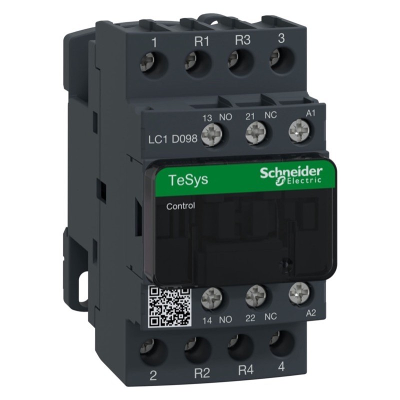 LC1D098U7 Schneider TeSys D Contactor 2 x N/C &amp; 2 x N/O Poles 20A AC1 1 x N/C &amp; 1 x N/O Auxiliary 240VAC Coil