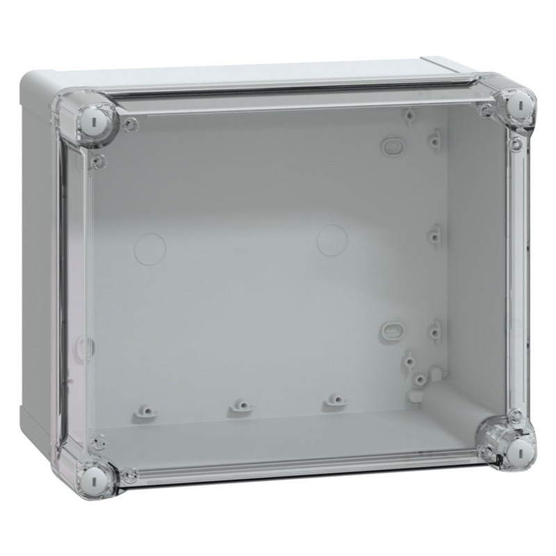 NSYTBP292416HT Schneider Thalassa TBP Polycarbonate 291 x 241 x 168mmD Enclosure Clear Lid IP66 RAL7035