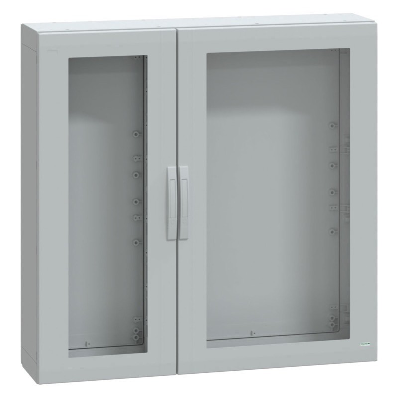 NSYPLA12123TG Schneider Thalassa PLA GRP 1250H x 1250W x 320mmD Floor Standing Enclosure IP65 Glazed Doors