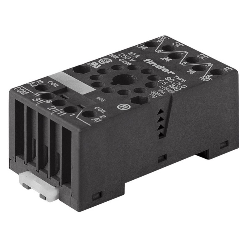 90.21.0SMA Finder 90 Series Finder Black Relay Base for 6013 Relays