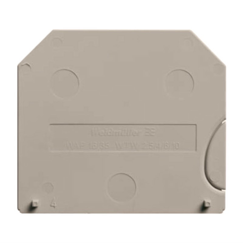 1050100000 Weidmuller W Series WAP Divider Plate for WDU2.5-10 Terminal &amp; End Plate for WDU16 &amp; WDU35 Terminals