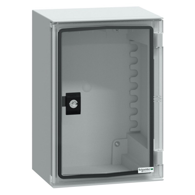 NSYPLM32TG Schneider Thalassa PLM Polycarbonate 310H x 215W x 160mmD Wall Mounting Enclosure IP66 Transparent Door