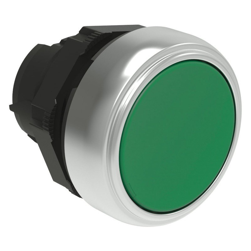 LPCQ103 Lovato Platinum Green Flush Push-push Button Actuator 22.5mm Stayput