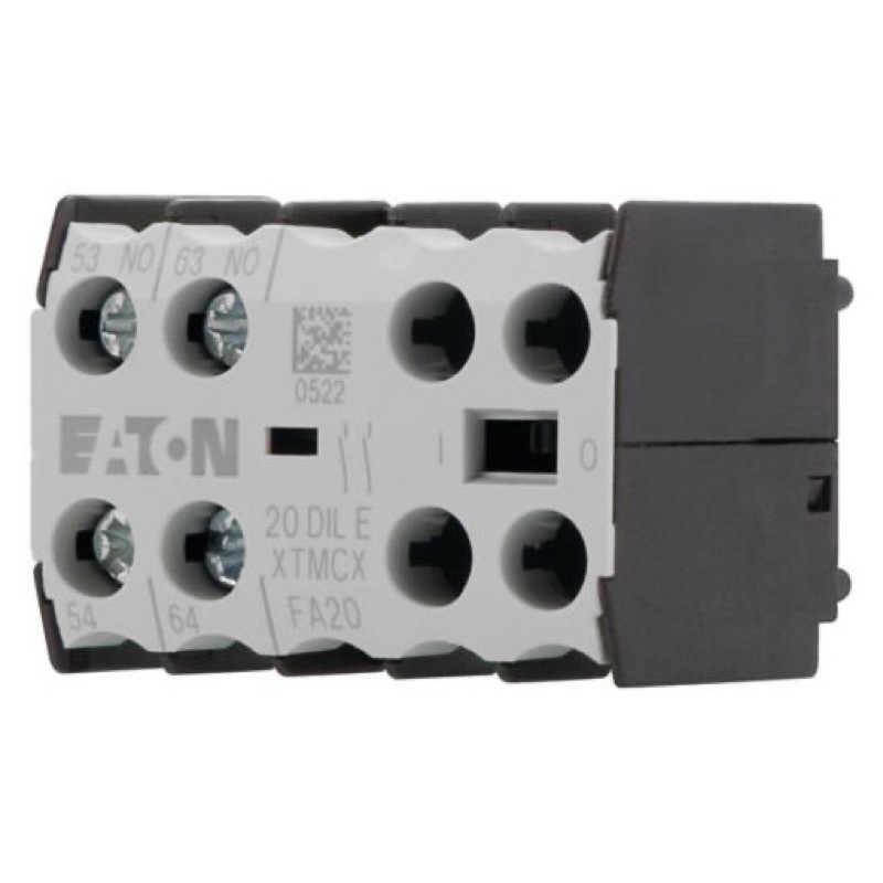 20DILE Eaton DILE Auxiliary Contact Block 2 x N/O Contacts Top Mounting