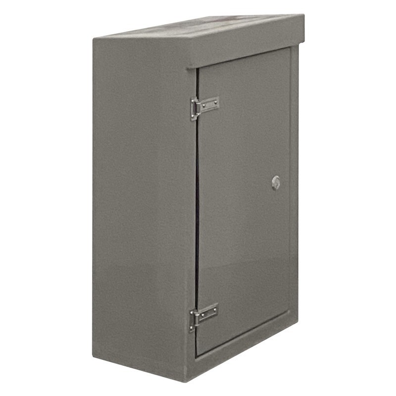 RSC1063GY-SS GRP 1000H x 600W x 350mmD Roadside Cabinet IP55 with Open Bottom Stainless Steel Hinges