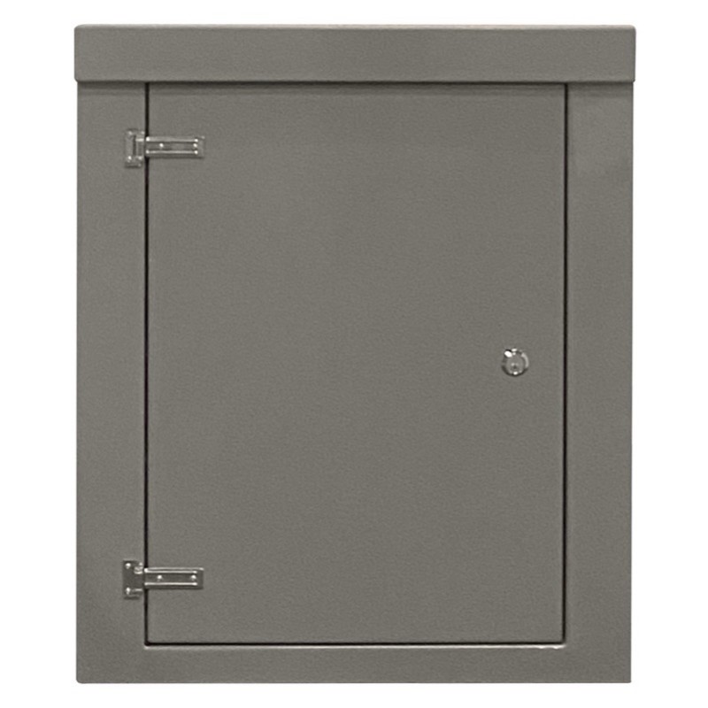 RSC1194GY-SS GRP 1150H x 945W x 470mmD Roadside Cabinet IP55 with Open Bottom Stainless Steel Hinges