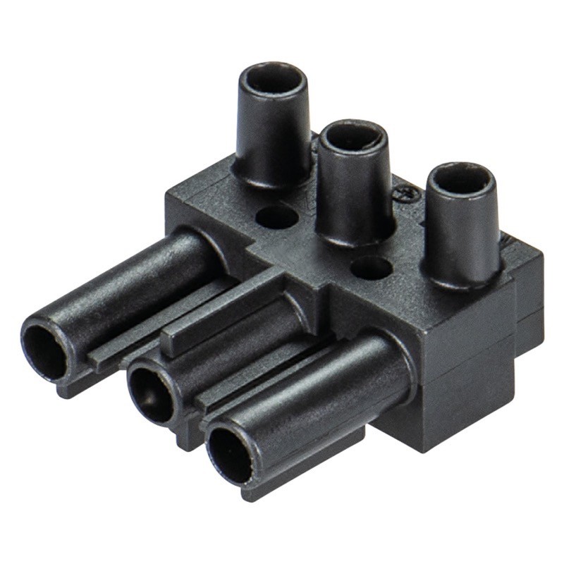 93.032.3353.0 Wieland gesis ST18/3 3 Pole Male Connector Black