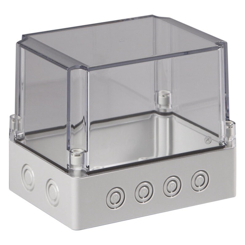 SPCK131815T Ensto Cubo S Polycarbonate 125 x 175 x 150mm IP66/67 PG Knock-outs