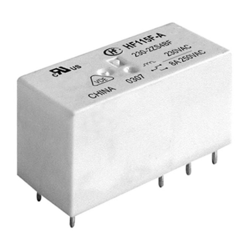 HF115FA0242ZS4AF Hongfa HF115F-A Double Pole Relay 8A 24VAC with 2 x Change-over Contacts