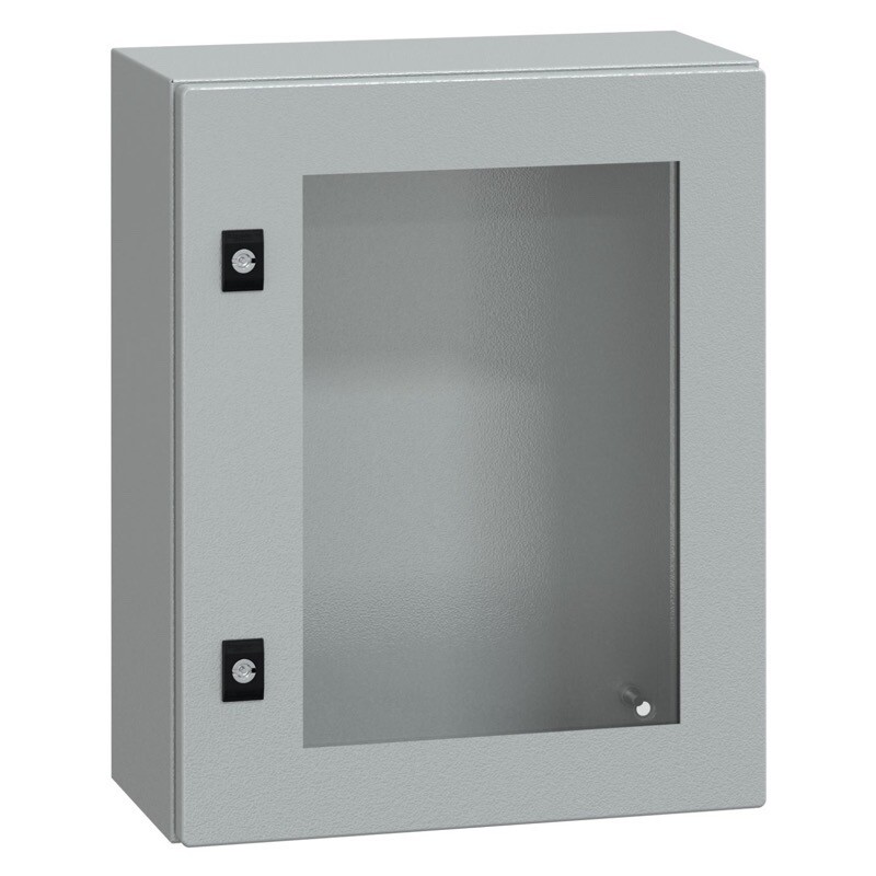 NSYCRN54200T Schneider Spacial CRN Mild Steel 500H x 400W x 200mmD Wall Mounting Enclosure IP66 Glazed Door