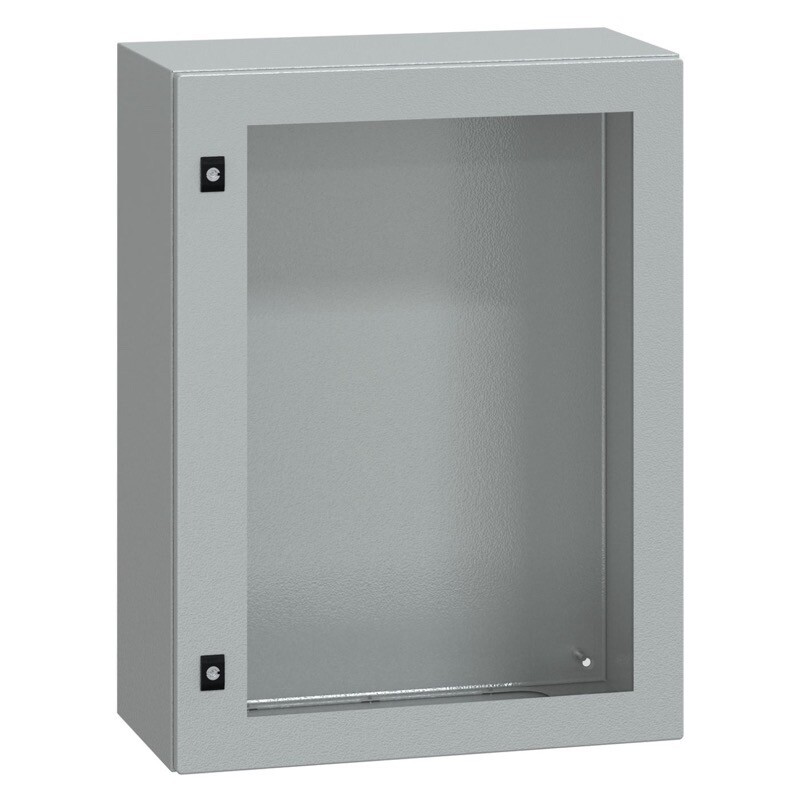 NSYCRN86300T Schneider Spacial CRN Mild Steel 800H x 600W x 300mmD Wall Mounting Enclosure IP66 Glazed Door