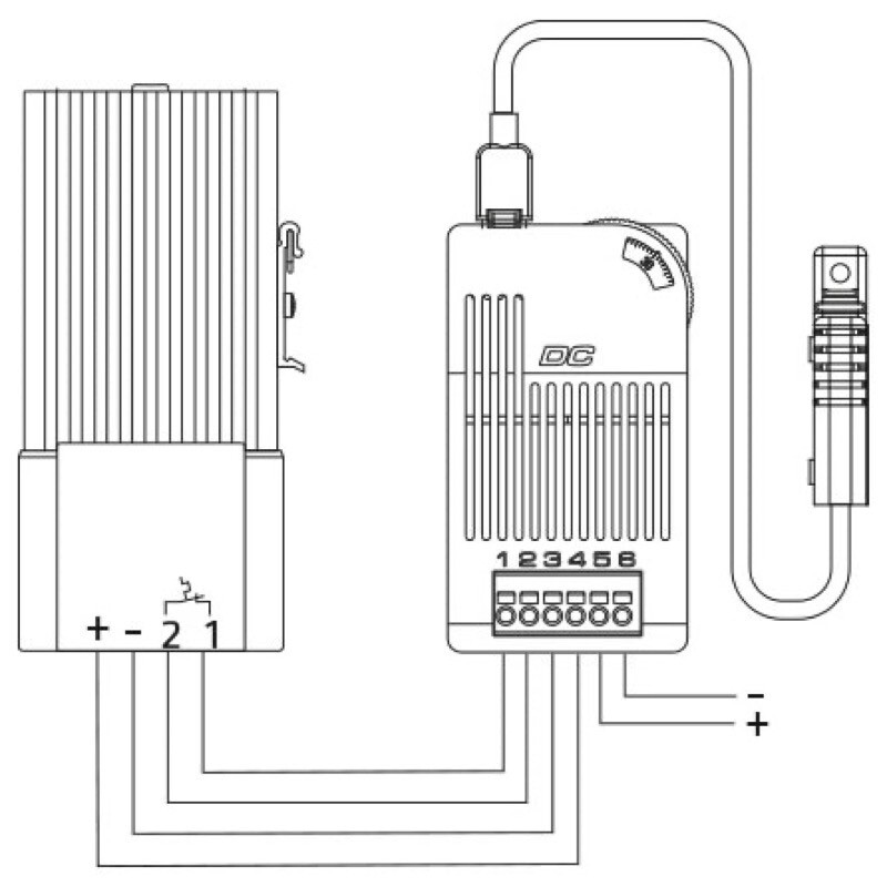 01011.0-41 STEGO DCT 010 Electronic Thermostat - DC Line N/C Contact -10 to +50 DegC 20-56VDC Max. Switching Capacity 13A DC 