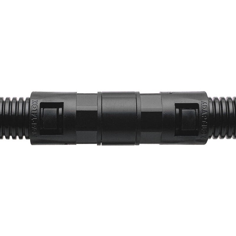 AL28/A/U/BL Adaptalock Type AL Straight PA66 Body Swivel Coupler Nominal Conduit Size 28mm Polyamide (Nylon) 66 and Aluminium Black