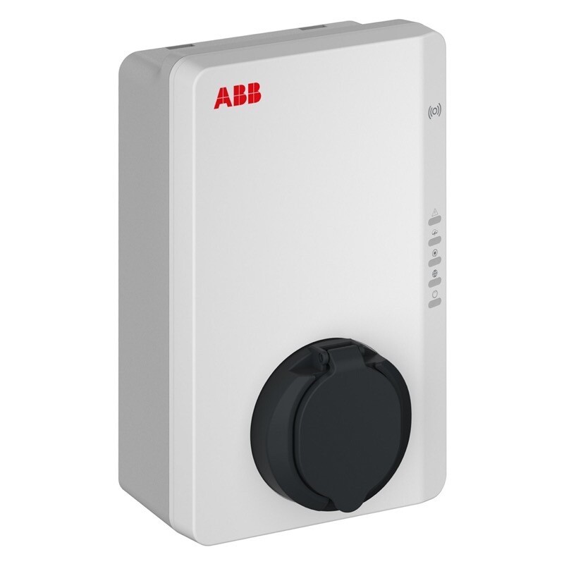 6AGC082154 ABB TAC-W22-S-R-C-0 Terra AC Wallbox Type 2e Socket with Shutter Three Phase 32A with RFID &amp; 4G Nominal Power 22kW