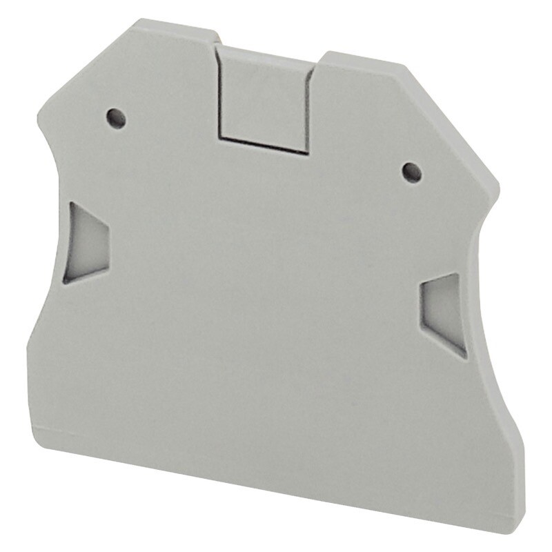 NSYTRAC22 Schneider Linergy TR End Cover 2 Points 2.2mm Width for Screw Terminals TRV22, TRV42, TRV62 &amp; TRV102 Grey