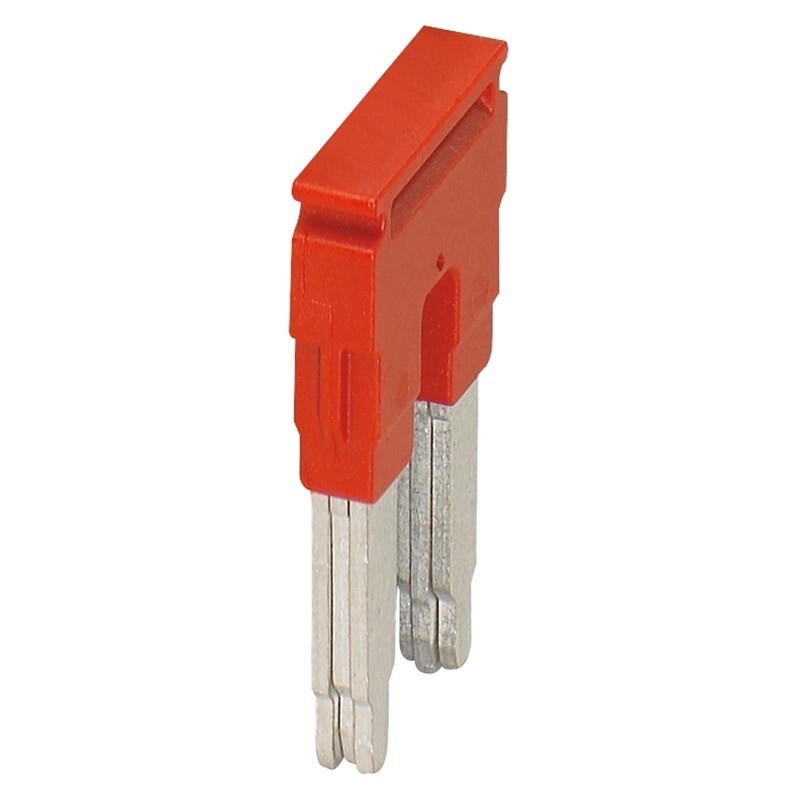 NSYTRAL162 Schneider Linergy TR Plug-in Bridge 2 Points for 16mm Terminal Blocks Red