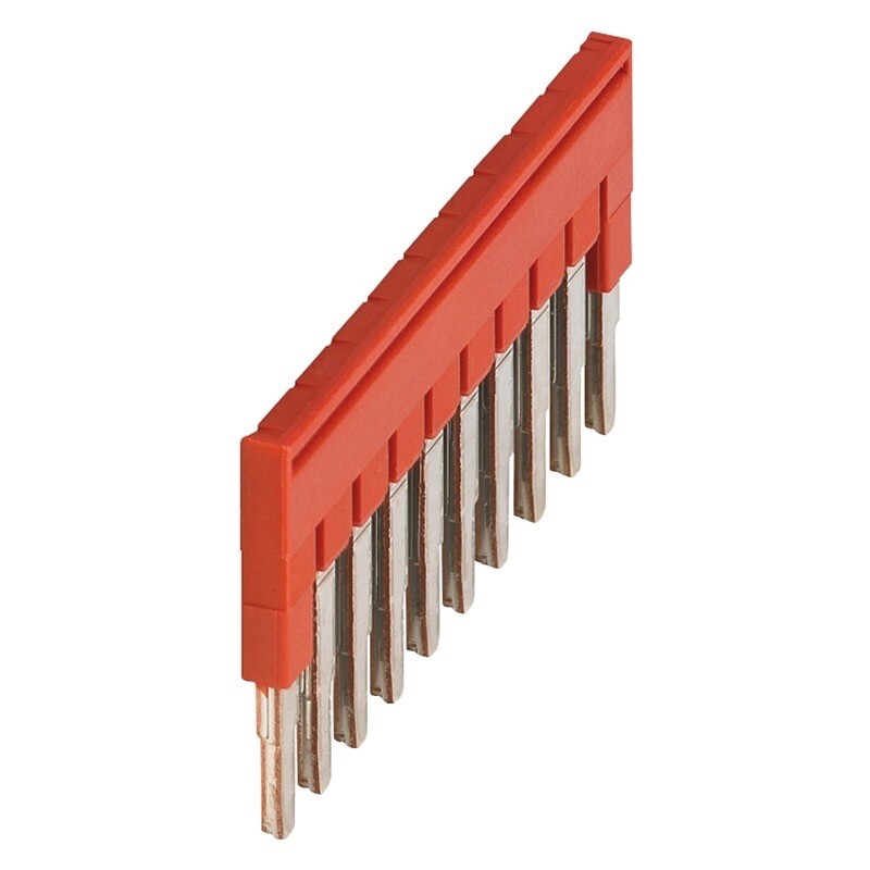 NSYTRAL210 Schneider Electric Linergy TR Plug-in Bridge 10 Points for 2.5mm Terminal Blocks Red