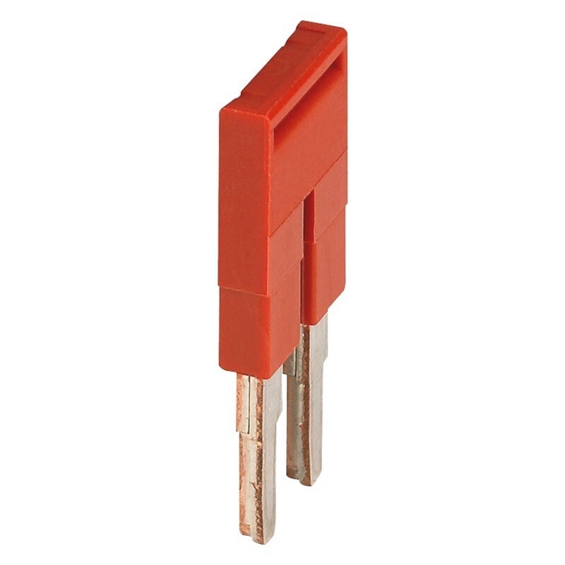 NSYTRAL42 Schneider Electric Linergy TR Plug-in Bridge 2 Points for 4mm Terminal Blocks Red