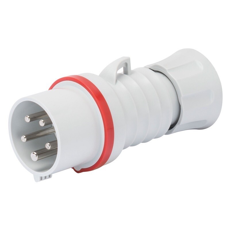 GW60009H Gewiss IEC 309 HP Straight Plug HP IP44/IP54 3P+N+E 16A 380-415V 50/60Hz Red 6H Screw Wiring